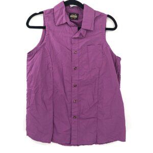 GUIDE GEAR Nylon Quick Dry Outdoor Active Sleeveless Top Purple Hiking Women M